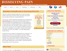 Tablet Screenshot of dissolvingpain.com